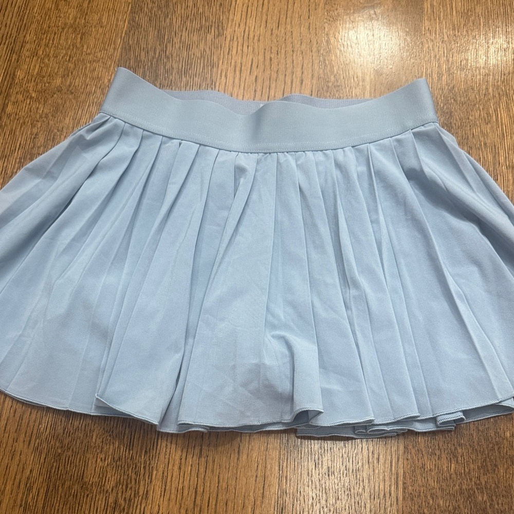 TNA Light Blue Pleated Tennis Skirt